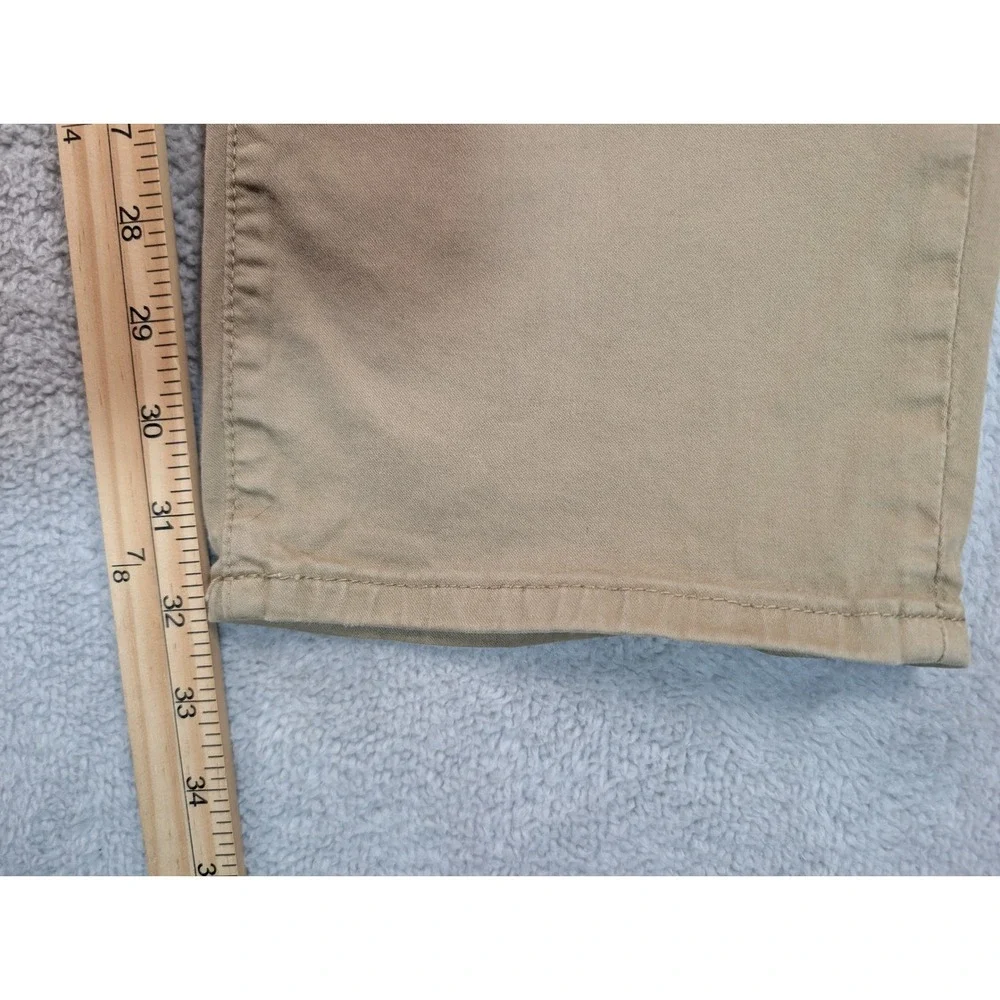 Mavi Zach Straight Leg Pants Mens 36x34 Tan Khaki Cotton Blend Stretch Casual